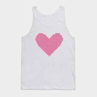 pink heart Tank Top